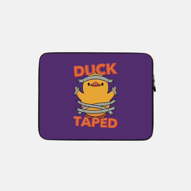 Duck Taped-None-Zippered-Laptop Sleeve-tobefonseca