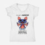 I'm Not A Monster-Womens-V-Neck-Tee-FunkVampire