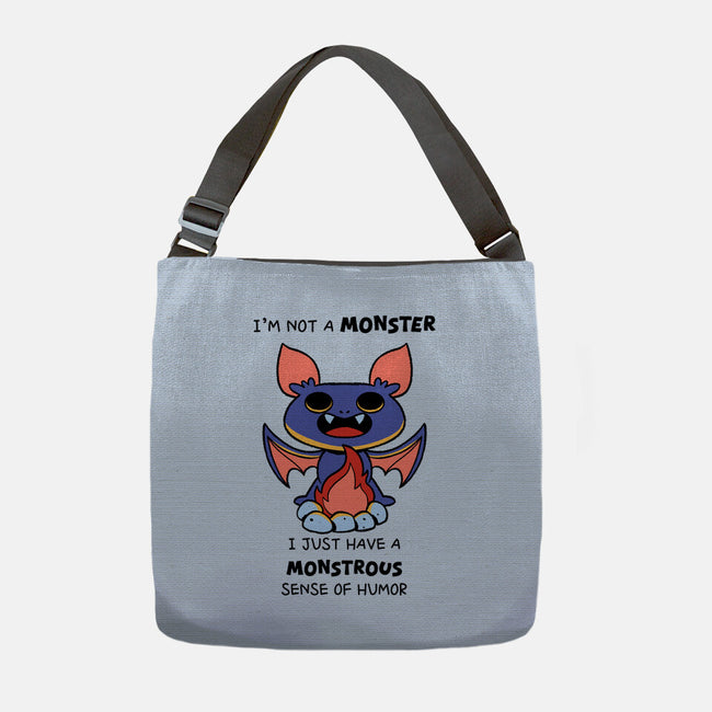 I'm Not A Monster-None-Adjustable Tote-Bag-FunkVampire