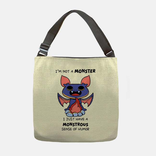 I'm Not A Monster-None-Adjustable Tote-Bag-FunkVampire