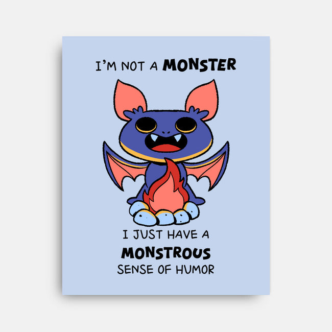 I'm Not A Monster-None-Stretched-Canvas-FunkVampire