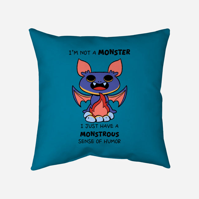 I'm Not A Monster-None-Non-Removable Cover w Insert-Throw Pillow-FunkVampire