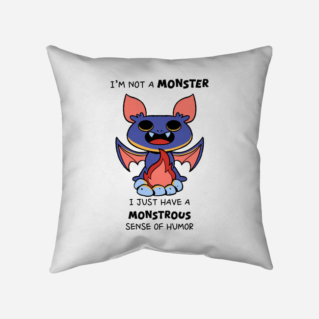 I'm Not A Monster-None-Non-Removable Cover w Insert-Throw Pillow-FunkVampire