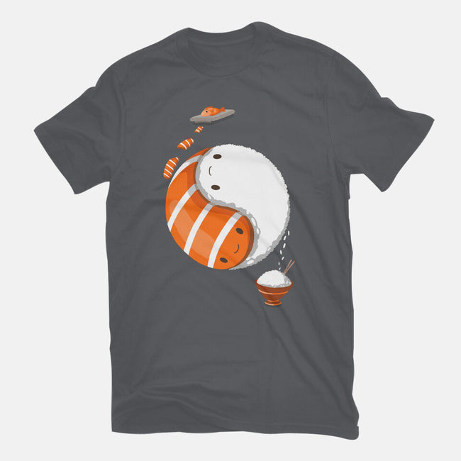 Ying Yang Sushi-Unisex-Basic-Tee-Vallina84