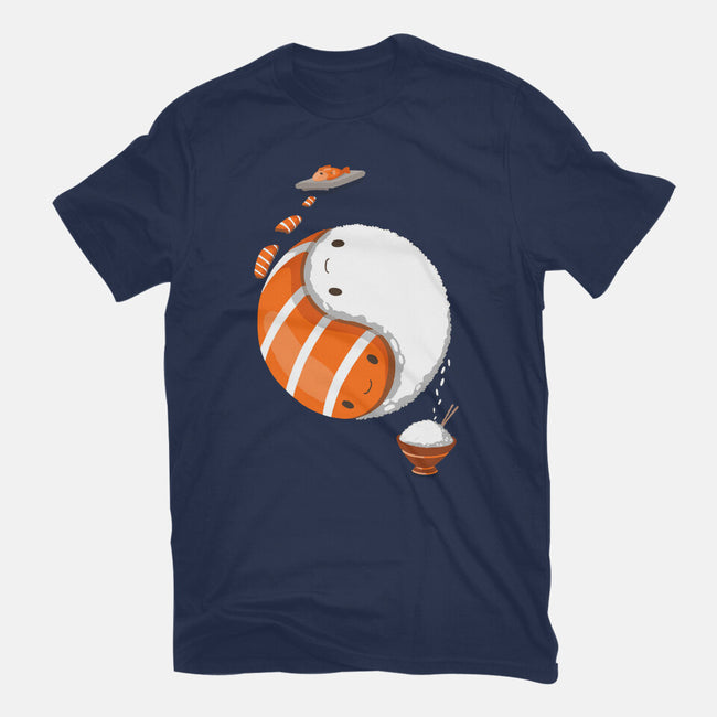 Ying Yang Sushi-Unisex-Basic-Tee-Vallina84