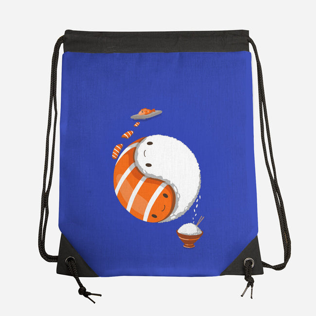 Ying Yang Sushi-None-Drawstring-Bag-Vallina84