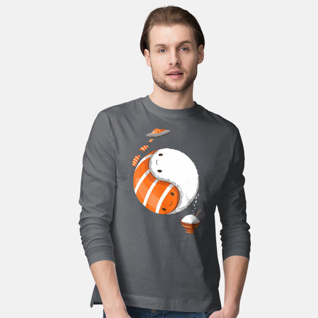 Ying Yang Sushi-Mens-Long Sleeved-Tee-Vallina84