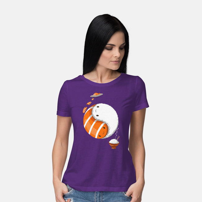 Ying Yang Sushi-Womens-Basic-Tee-Vallina84