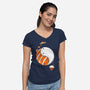 Ying Yang Sushi-Womens-V-Neck-Tee-Vallina84