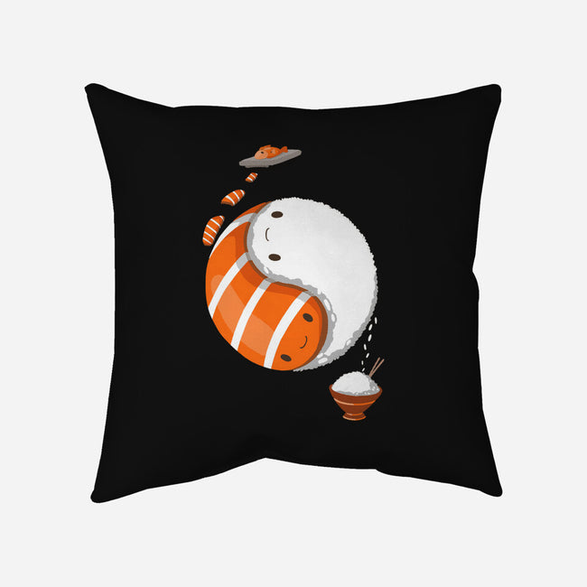 Ying Yang Sushi-None-Removable Cover-Throw Pillow-Vallina84