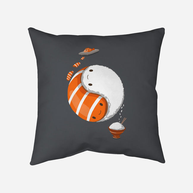 Ying Yang Sushi-None-Removable Cover-Throw Pillow-Vallina84