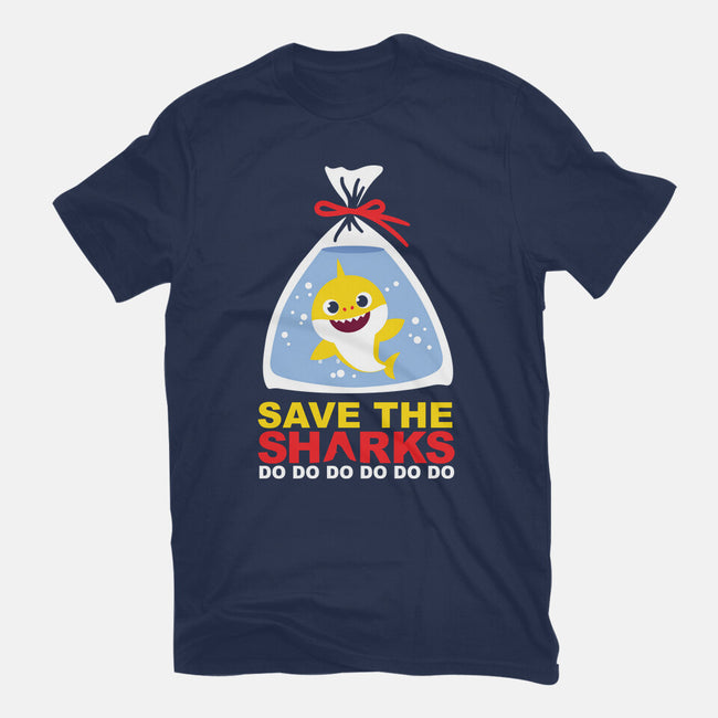 Save The Baby Sharks-Unisex-Basic-Tee-Xentee