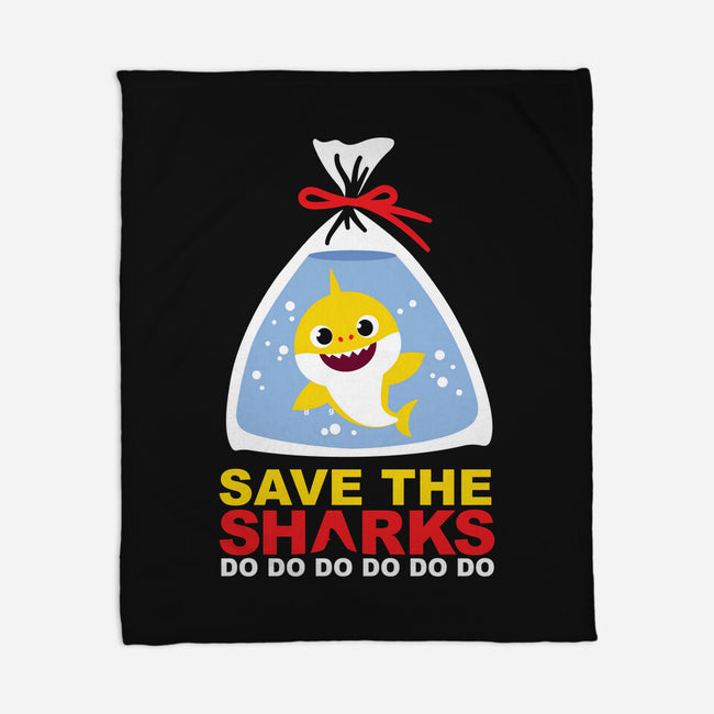 Save The Baby Sharks-None-Fleece-Blanket-Xentee