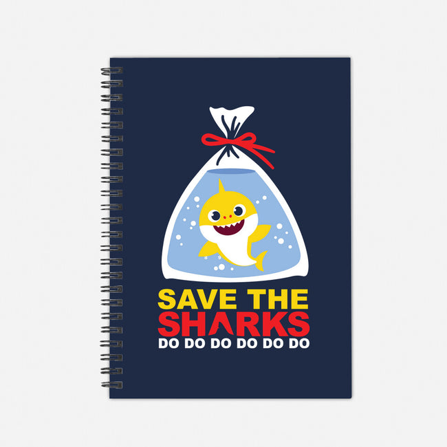 Save The Baby Sharks-None-Dot Grid-Notebook-Xentee