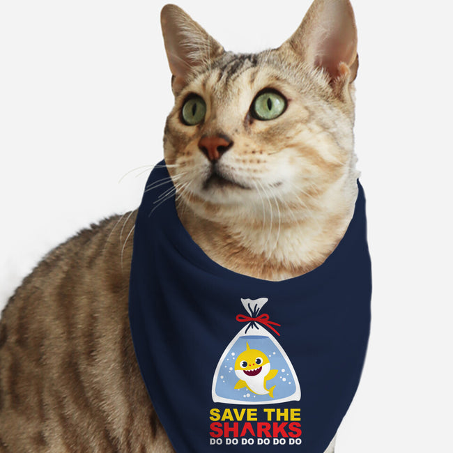 Save The Baby Sharks-Cat-Bandana-Pet Collar-Xentee