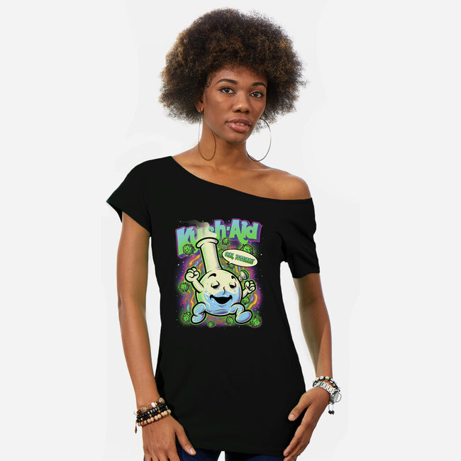 KUSH AID-Womens-Off Shoulder-Tee-Betmac