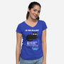 Half Broken-Womens-V-Neck-Tee-Xentee