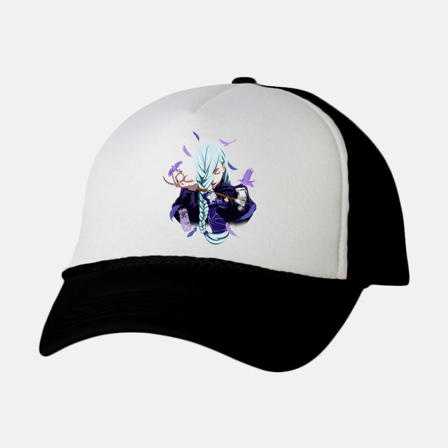 Mei Mei Sorcerer-Unisex-Trucker-Hat-Afire