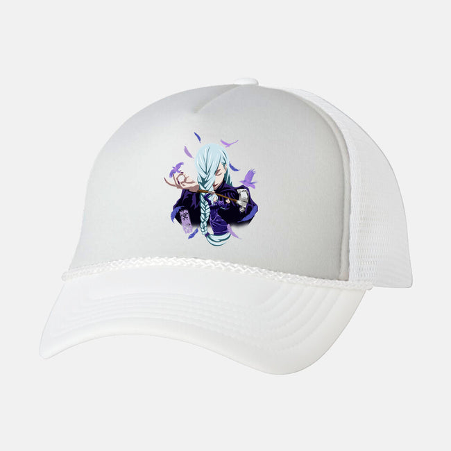 Mei Mei Sorcerer-Unisex-Trucker-Hat-Afire