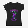 The Necromeowncer And The Mischievous Spirits-Womens-V-Neck-Tee-sachpica