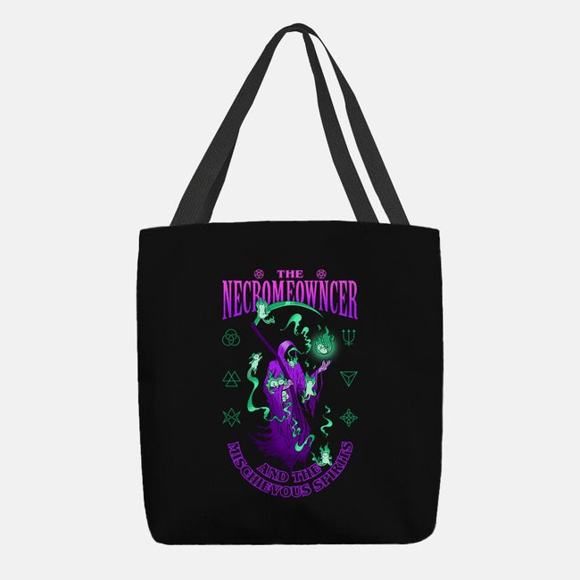 The Necromeowncer And The Mischievous Spirits-None-Basic Tote-Bag-sachpica