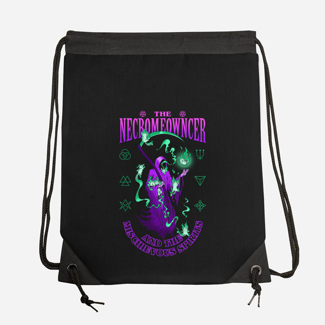 The Necromeowncer And The Mischievous Spirits-None-Drawstring-Bag-sachpica