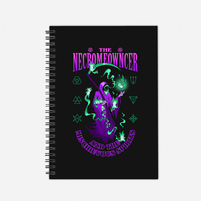 The Necromeowncer And The Mischievous Spirits-None-Dot Grid-Notebook-sachpica