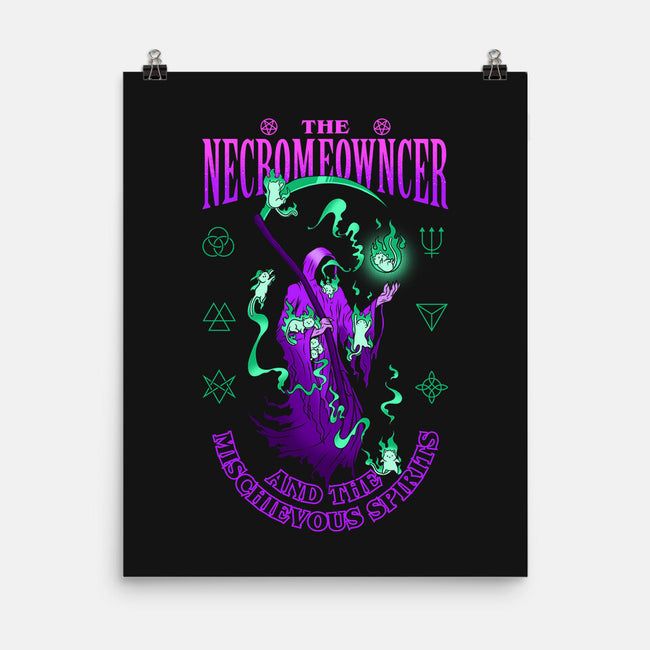 The Necromeowncer And The Mischievous Spirits-None-Matte-Poster-sachpica