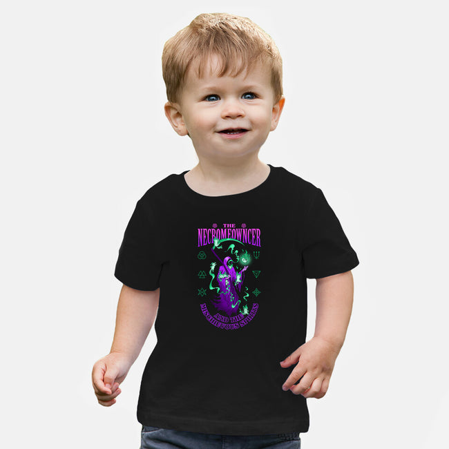 The Necromeowncer And The Mischievous Spirits-Baby-Basic-Tee-sachpica