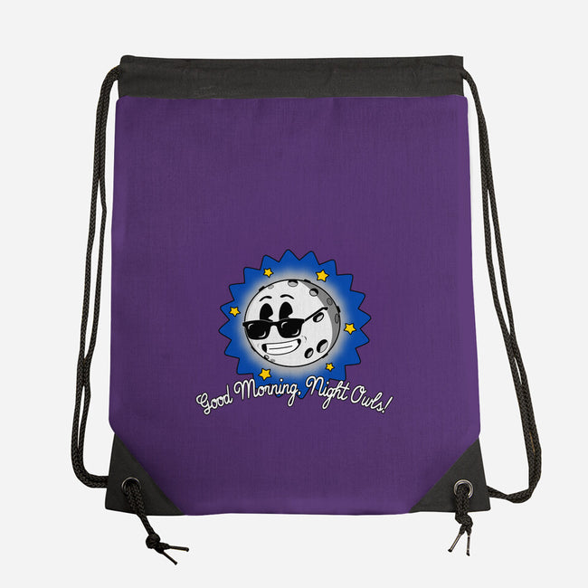 Good Morning Night Owls-None-Drawstring-Bag-sillyindustries