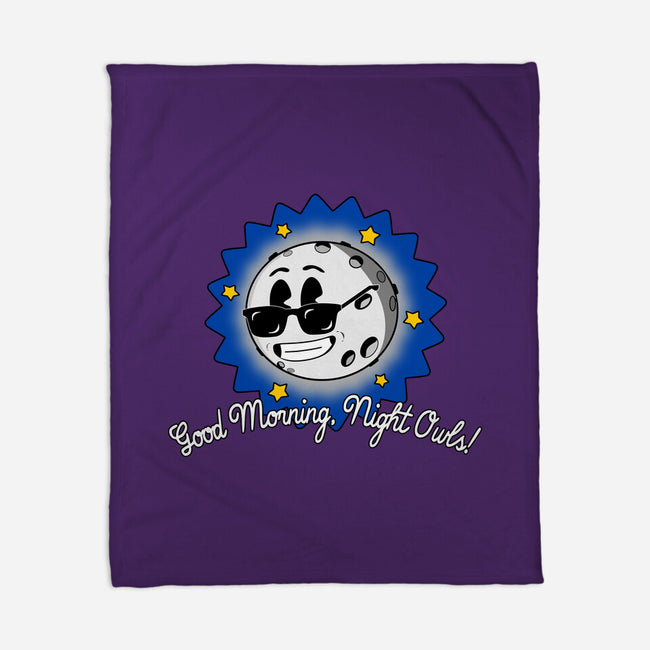 Good Morning Night Owls-None-Fleece-Blanket-sillyindustries