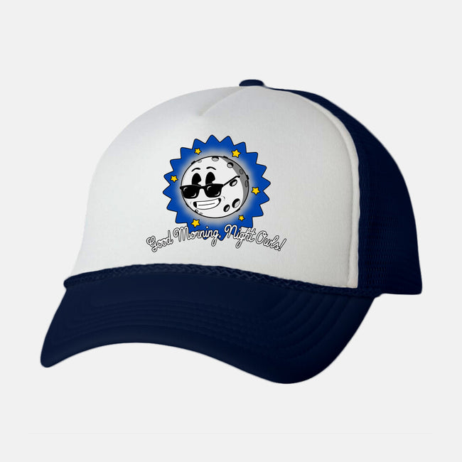 Good Morning Night Owls-Unisex-Trucker-Hat-sillyindustries