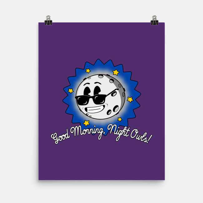 Good Morning Night Owls-None-Matte-Poster-sillyindustries