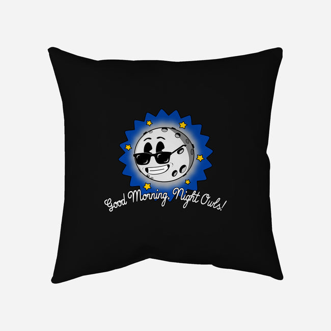 Good Morning Night Owls-None-Non-Removable Cover w Insert-Throw Pillow-sillyindustries