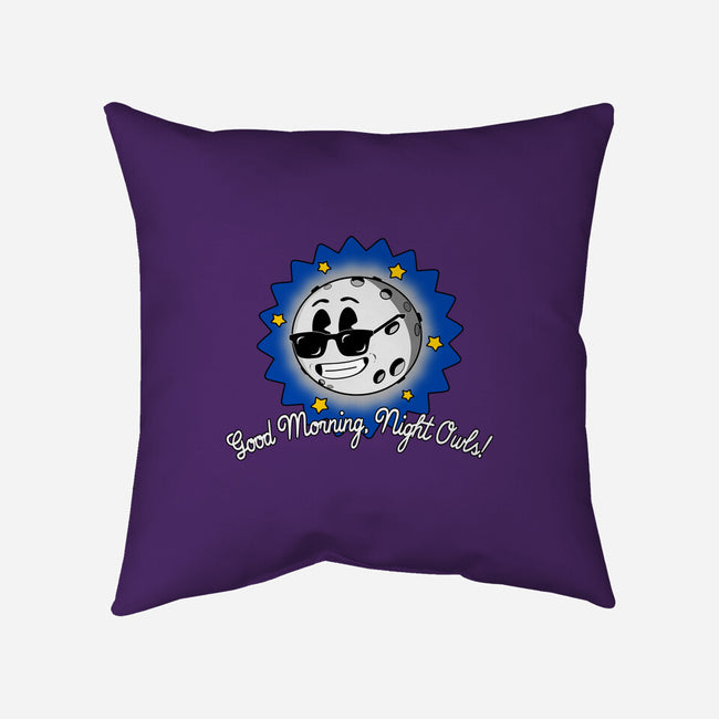 Good Morning Night Owls-None-Non-Removable Cover w Insert-Throw Pillow-sillyindustries