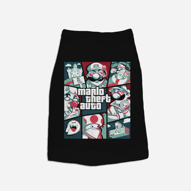 Mario Theft Auto-Cat-Basic-Pet Tank-Planet of Tees