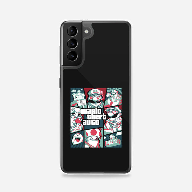 Mario Theft Auto-Samsung-Snap-Phone Case-Planet of Tees