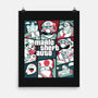 Mario Theft Auto-None-Matte-Poster-Planet of Tees