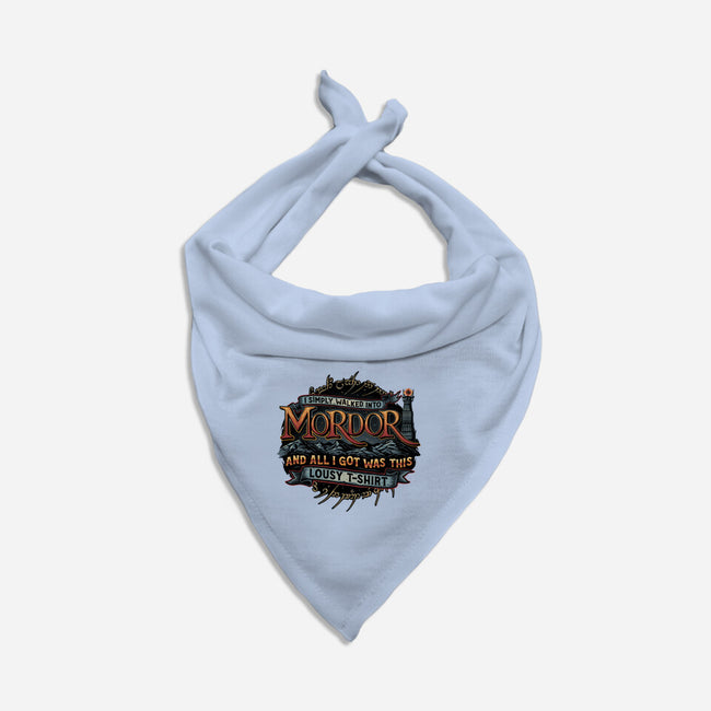 Mordor Vacation-Dog-Bandana-Pet Collar-glitchygorilla