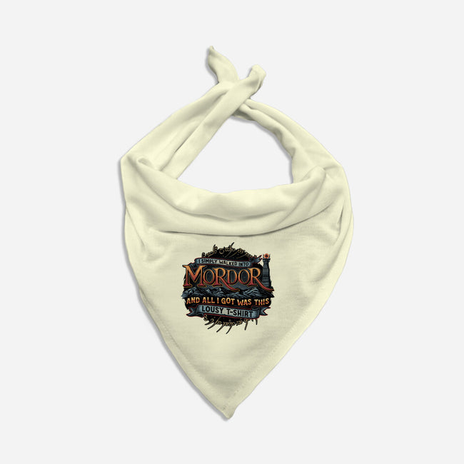 Mordor Vacation-Dog-Bandana-Pet Collar-glitchygorilla