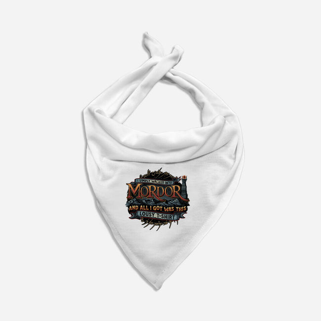 Mordor Vacation-Dog-Bandana-Pet Collar-glitchygorilla