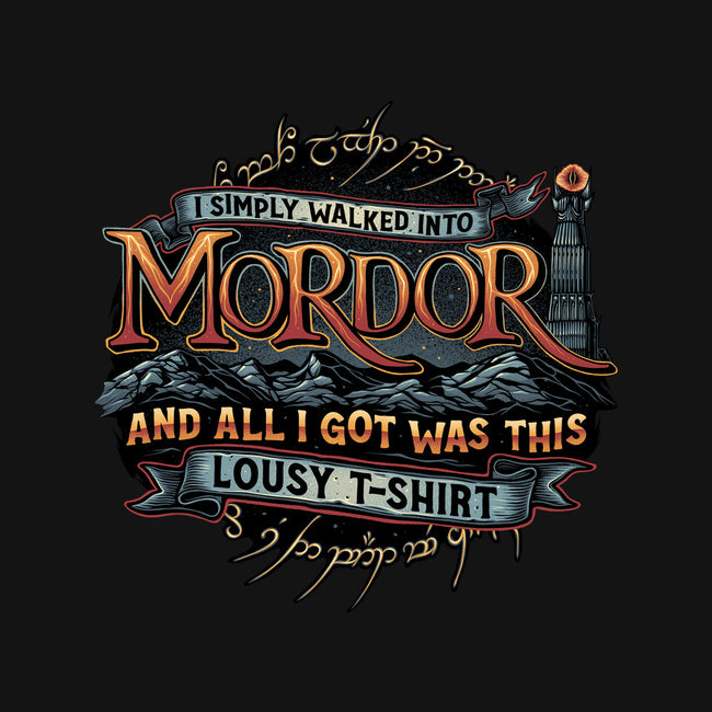 Mordor Vacation-None-Non-Removable Cover w Insert-Throw Pillow-glitchygorilla