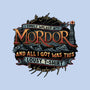 Mordor Vacation-None-Adjustable Tote-Bag-glitchygorilla