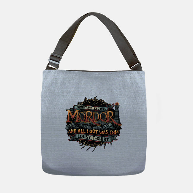 Mordor Vacation-None-Adjustable Tote-Bag-glitchygorilla