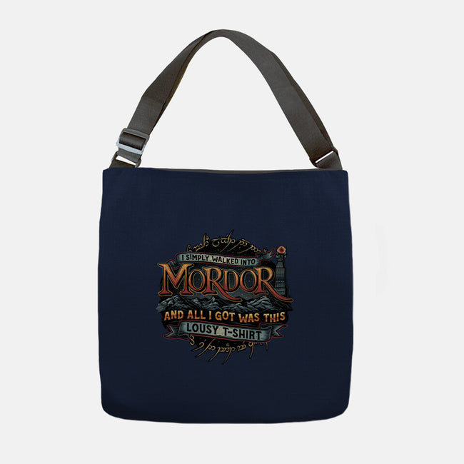 Mordor Vacation-None-Adjustable Tote-Bag-glitchygorilla