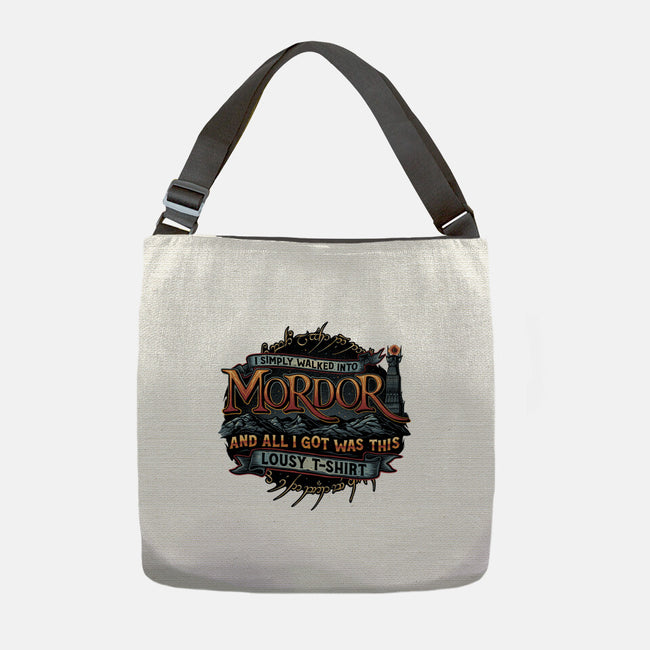 Mordor Vacation-None-Adjustable Tote-Bag-glitchygorilla