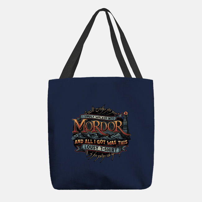 Mordor Vacation-None-Basic Tote-Bag-glitchygorilla