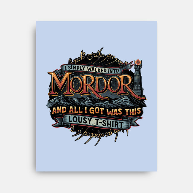 Mordor Vacation-None-Stretched-Canvas-glitchygorilla