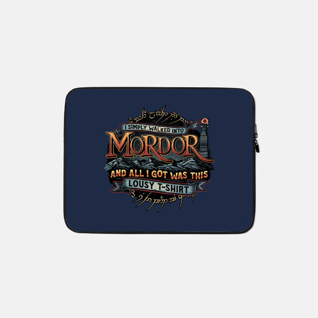Mordor Vacation-None-Zippered-Laptop Sleeve-glitchygorilla