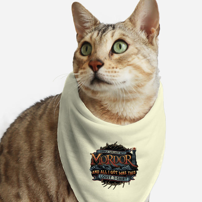 Mordor Vacation-Cat-Bandana-Pet Collar-glitchygorilla